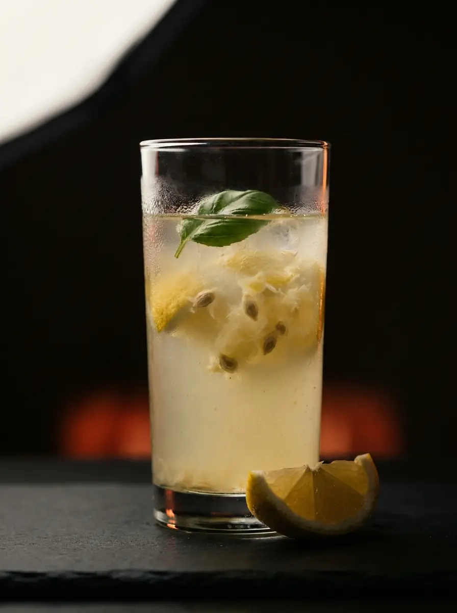 Basil lemonade with lime